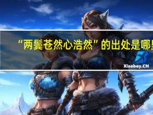 “两鬓苍然心浩然”的出处是哪里