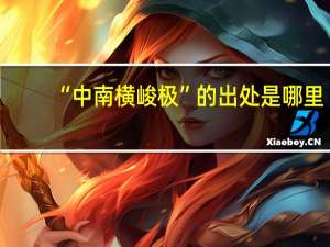 “中南横峻极”的出处是哪里