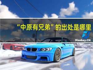 “中原有兄弟”的出处是哪里