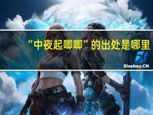 “中夜起唧唧”的出处是哪里