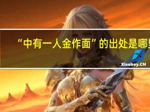 “中有一人金作面”的出处是哪里