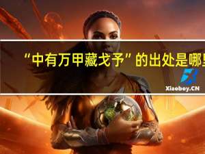 “中有万甲藏戈予”的出处是哪里