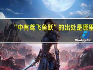 “中有鸢飞鱼跃”的出处是哪里