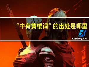 “中有黄楼词”的出处是哪里