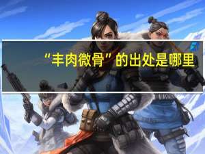 “丰肉微骨”的出处是哪里
