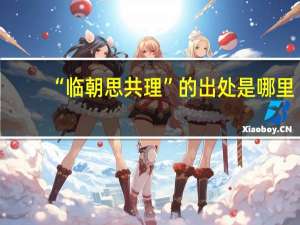 “临朝思共理”的出处是哪里