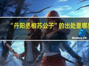 “丹阳丞相苏公子”的出处是哪里