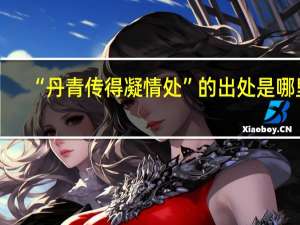 “丹青传得凝情处”的出处是哪里