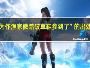 “為作漁家傲踏破草鞋參到了”的出處是哪里
