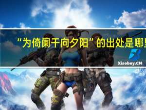 “为倚阑干向夕阳”的出处是哪里
