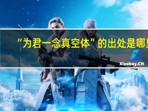 “为君一念真空体”的出处是哪里