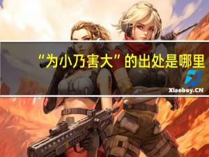 “为小乃害大”的出处是哪里