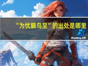 “为忧鵩鸟至”的出处是哪里