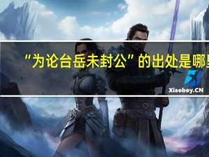 “为论台岳未封公”的出处是哪里