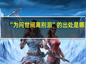 “为问世间离别泪”的出处是哪里