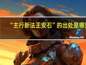 “主行新法王安石”的出处是哪里