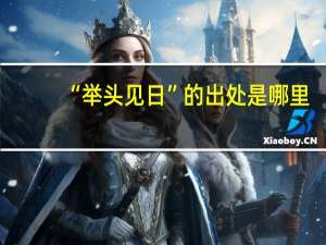 “举头见日”的出处是哪里