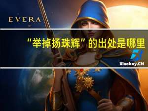 “举掉扬珠辉”的出处是哪里