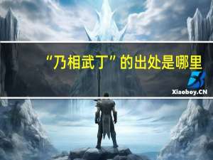 “乃相武丁”的出处是哪里