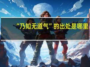 “乃知无道气”的出处是哪里