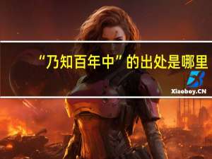“乃知百年中”的出处是哪里