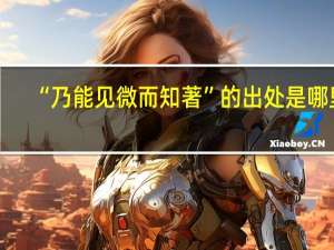 “乃能见微而知著”的出处是哪里
