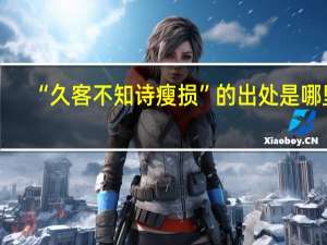 “久客不知诗瘦损”的出处是哪里
