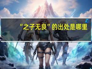 “之子无良”的出处是哪里