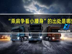“乘肩争看小腰身”的出处是哪里