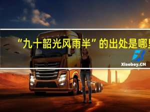 “九十韶光风雨半”的出处是哪里