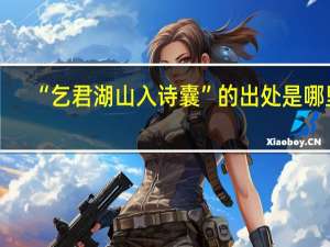 “乞君湖山入诗囊”的出处是哪里