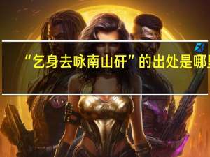 “乞身去咏南山矸”的出处是哪里