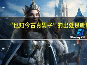 “也知今古真男子”的出处是哪里