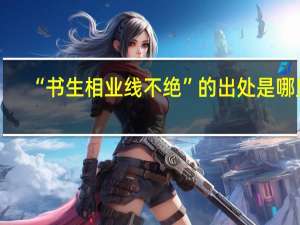 “书生相业线不绝”的出处是哪里