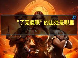 “了无痕瑕”的出处是哪里