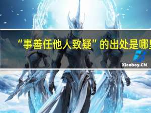 “事善任他人致疑”的出处是哪里