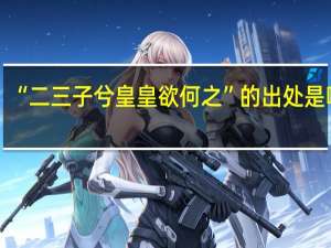 “二三子兮皇皇欲何之”的出处是哪里