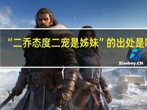 “二乔态度二宠是姊妹”的出处是哪里