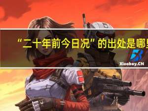 “二十年前今日况”的出处是哪里