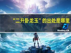 “二升卧龙玉”的出处是哪里