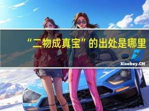 “二物成真宝”的出处是哪里