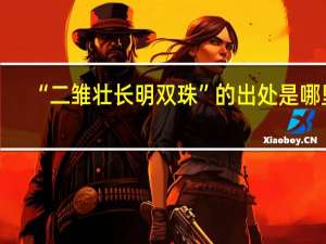 “二雏壮长明双珠”的出处是哪里