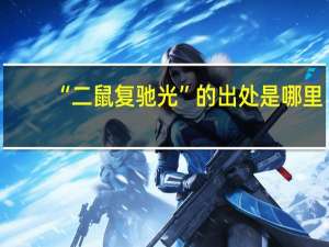 “二鼠复驰光”的出处是哪里