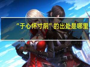 “于心怀寸阴”的出处是哪里