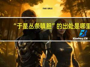 “于是丛条瞋胆”的出处是哪里