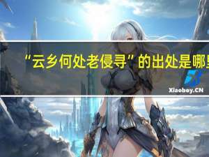 “云乡何处老侵寻”的出处是哪里