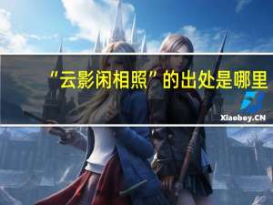 “云影闲相照”的出处是哪里