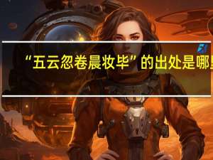 “五云忽卷晨妆毕”的出处是哪里