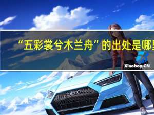 “五彩裳兮木兰舟”的出处是哪里