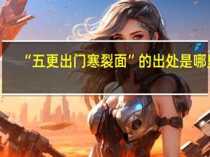 “五更出门寒裂面”的出处是哪里